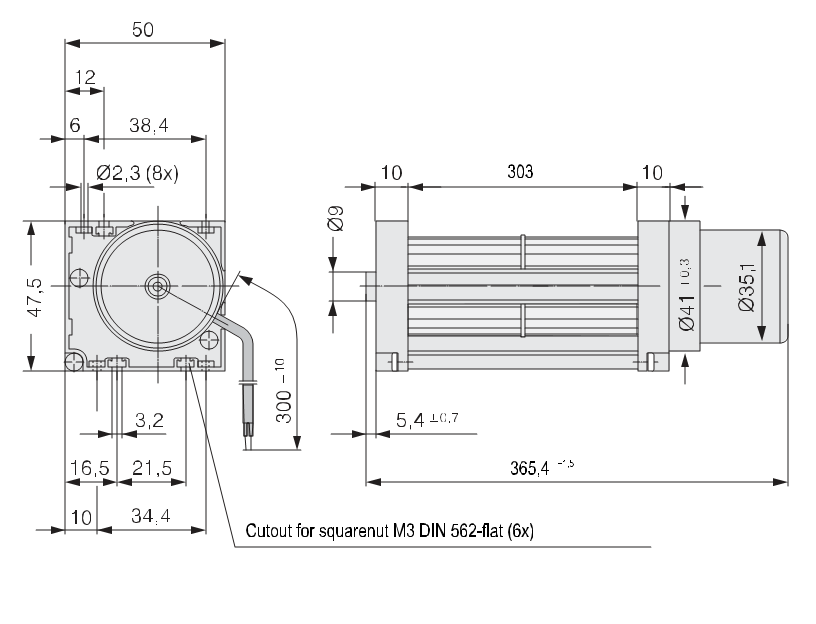 Чертеж QG030-303/14